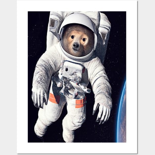 Space Walking Bear Posters and Art